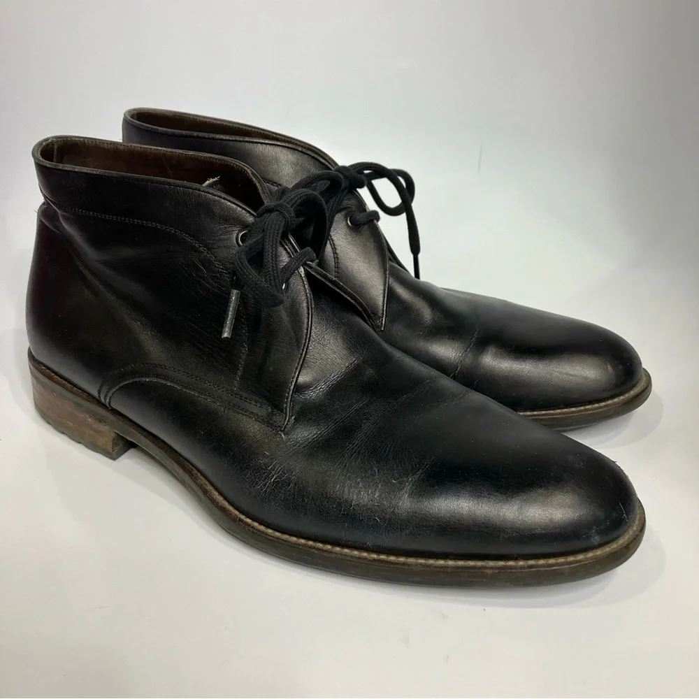 Magnanni black leather chukka boots dressy‎ professional men’s size 13
